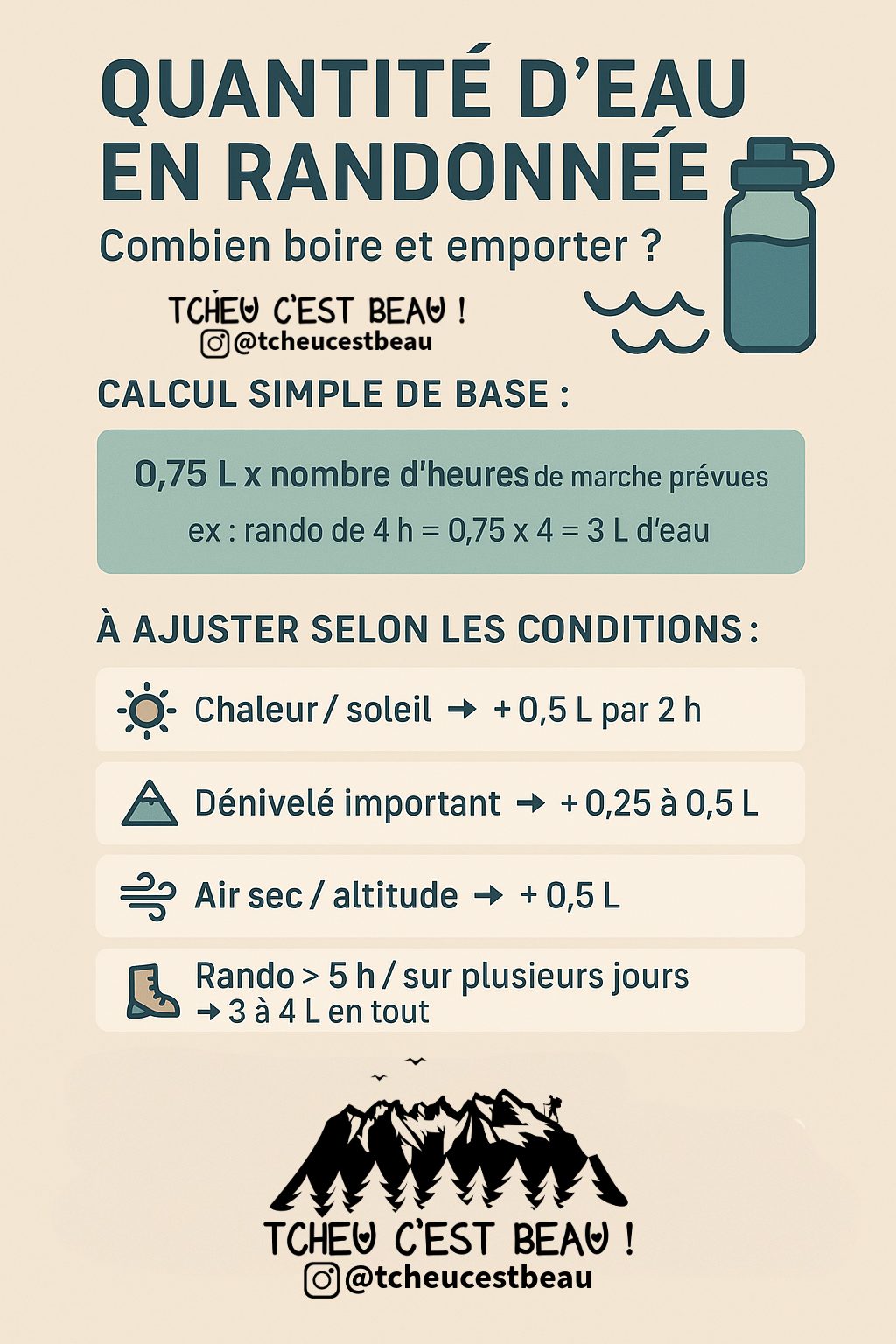 Se préparer à une randonnée, équpement randonnée, équipement montagne, chaussure randonnée, habits randonnée, randonnée raquettes à Neige Randonnée Montagne, randonnée pédestre, Itinéraire randonnée, chemin, parcours GPS, tracé gpx, SwissTopo, randonnée, Suisse-Rando, Schweizer wanderwege, Idées de randonnées pédestres en Suisse et activités fun Tcheu c'est beau ! T'cheu c'est beau! tcheucestbeau.ch Trouve des idées de randonnées pédestres en Suisse : itinéraires, cartes et parking ainsi que des activités fun à faire et l’accès à ces activités. Se préparer à une randonnée, équpement randonnée, équipement montagne, chaussure randonnée, habits randonnée, randonnée raquettes à Neige Randonnée Montagne, randonnée pédestre, Itinéraire randonnée, chemin, parcours GPS, tracé gpx, SwissTopo, randonnée, Suisse-Rando, Schweizer wanderwege, Idées de randonnées pédestres en Suisse et activités fun Tcheu c'est beau ! T'cheu c'est beau! tcheucestbeau.ch Trouve des idées de randonnées pédestres en Suisse : itinéraires, cartes et parking ainsi que des activités fun à faire et l’accès à ces activités.
